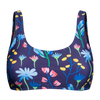 Top bikini sportivo Buonumore Fiori ad acquerello