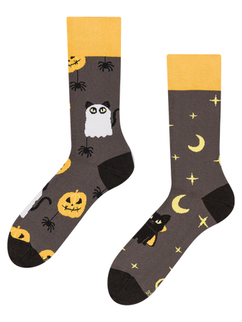 Calzini Buonumore Gatto di Halloween