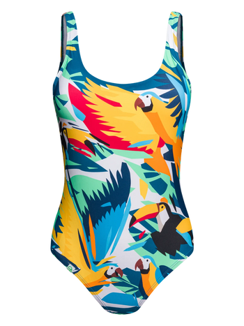 Costume intero Buonumore Uccelli tropicali