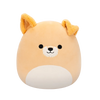 Squishmallows Cooper il cane fulvo con la pancia bianca, 30 cm