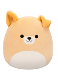 Squishmallows Cooper il cane fulvo con la pancia bianca, 30 cm
