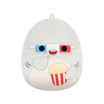 Squishmallows Gordon lo squalo grigio con popcorn, 35 cm