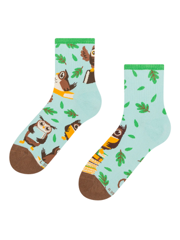 Calzini Buonumore a metà polpaccio Gufo e libri