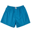 Boxer da uomo in fantasia blu smeraldo