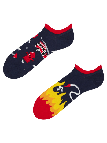 Wesołe skarpetki do sneakersów Strażak