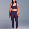 Leggings da palestra Momenti viola scuro