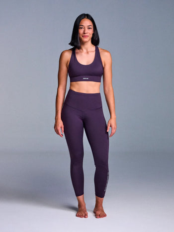 Leggings da palestra Momenti viola scuro