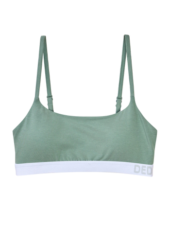 Bralette da donna in modal verde salvia