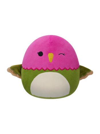 Squishmallows Na'Ima, il colibrì rosa e verde, 20 cm