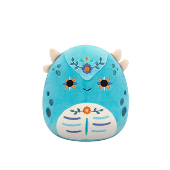 Squishmallows Janicza l'anchilosauro Day of the Dead blu-verde, 20 cm
