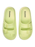 Sandali con plateau da donna Lime chiaro