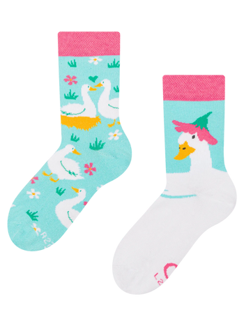 Calzini Buonumore per bambini Oche e fiori