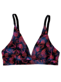 Bralette a triangolo senza cuciture da donna Fiori notturni