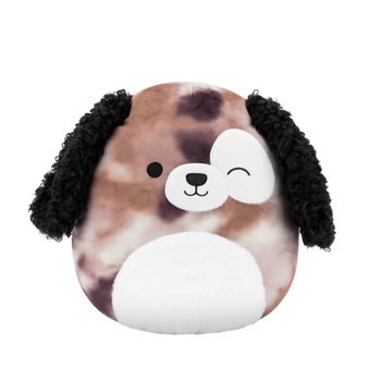 Squishmallows Zerdan il cane merle marrone che fa l'occhiolino, 30 cm