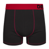Boxer aderenti da uomo rosso e nero