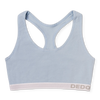 Bralette da donna blu cipria