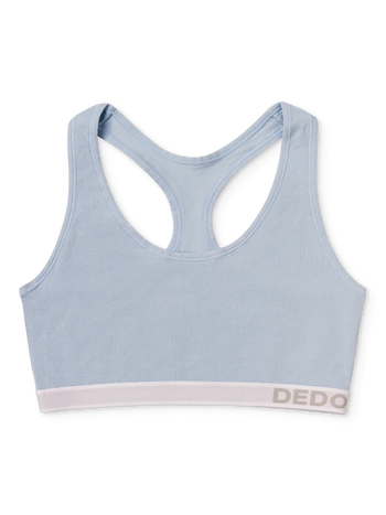 Bralette da donna blu cipria