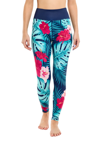 Leggings da palestra Buonumore Paradiso tropicale