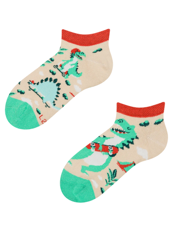 Calzini alla caviglia Buonumore per bambini Skatepark dei dinosauri