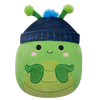 Squishmallows Trenton la mantide religiosa verde con berretto con pon-pon, 20 cm
