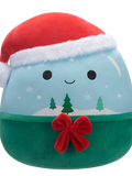 Squishmallows Ezekiel la palla di neve natalizia, 20 cm