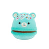Squishmallows Belinda il macaron blu-verde a forma di orso farcito al cioccolato con spruzzata rosa, 20 cm