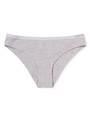 Slip da donna grigio chiaro mélange