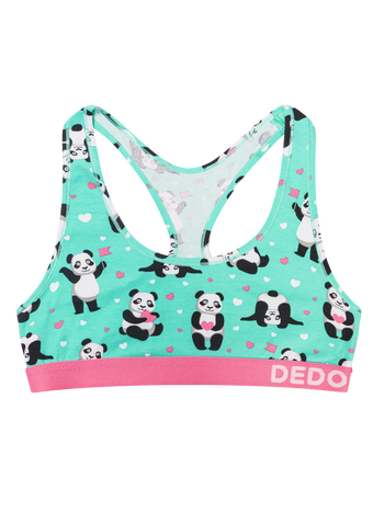 Bralette da donna Buonumore Panda e cuori