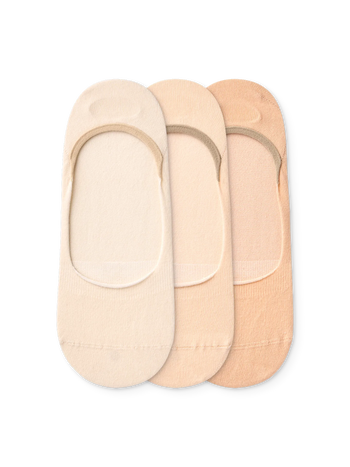 Pacco da 3 fantasmini di cotone beige classico