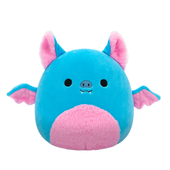 Squishmallows Boyle il pipistrello della frutta blu con pancia rosa, 20 cm