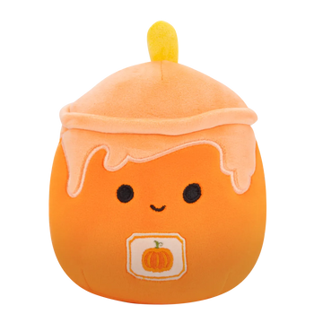 Squishmallows Misha la candela a forma di zucca, 20 cm