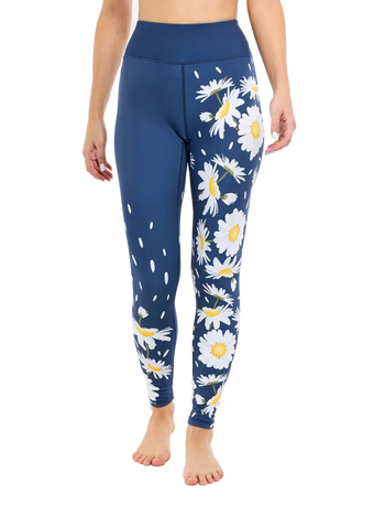 Leggings da palestra Buonumore Margherite primaverili