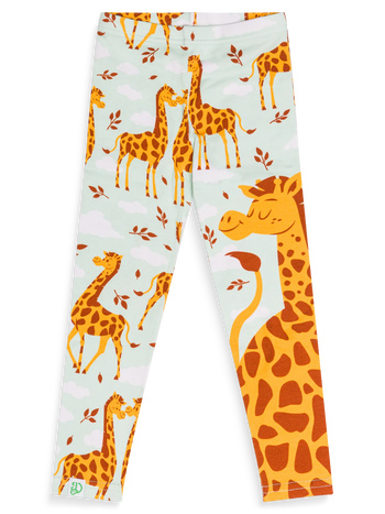 Leggings in cotone Buonumore per bambini Giraffe innamorate