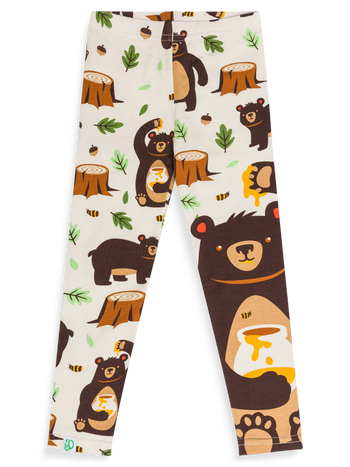 Leggings in cotone Buonumore per bambini Orso mangione