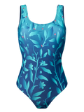 Costume intero Buonumore Fiori turchesi