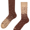 Calzini caldi, marrone e beige