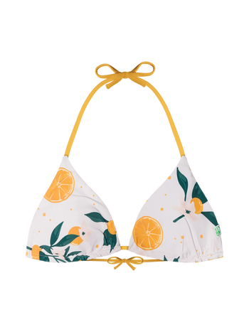 Top bikini a triangolo Buonumore Arance