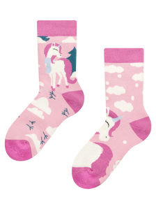 Calzini caldi Buonumore per bambini Unicorno con sciarpa