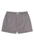 Boxer da uomo con fantasia bianca e nera