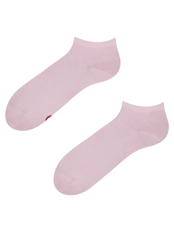 Calzini alla caviglia in bambù rosa pastello