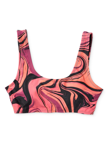 Top bikini sportivo Buonumore Colori liquidi