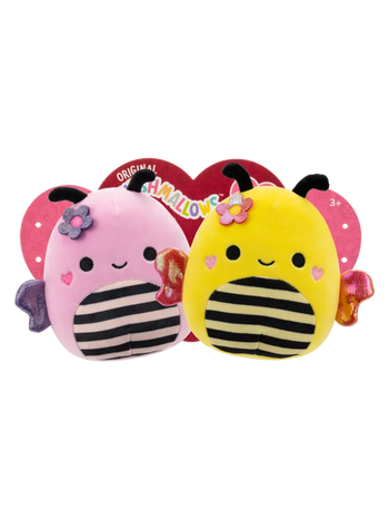 Squishmallows Sunny e Leonie la coppia di bombi, 20 cm