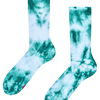 Calzini a coste smeraldo tye-dye