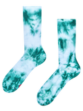 Calzini a coste smeraldo tye-dye