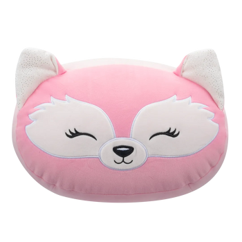 Squishmallows Stackables Rhiannon la volpe rosa con occhi chiusi, 30 cm