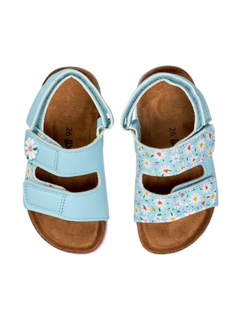 Sandali in sughero per bambini Cuori e margherite