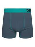 Boxer aderenti da uomo grigio e turchese