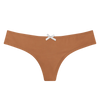 Slip brasiliano da donna marrone nocciola