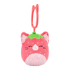 Portachiavi Squishmallows Olma il gatto fragolino, 9 cm