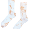 Calzini a coste beige tie-dye